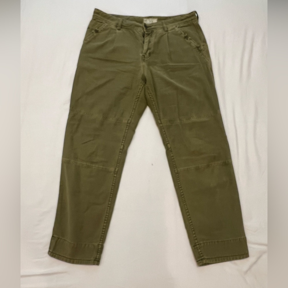 Free People Olive Straight Leg Pants